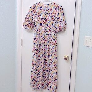 Old Navy small floral maxi dress sunflower print